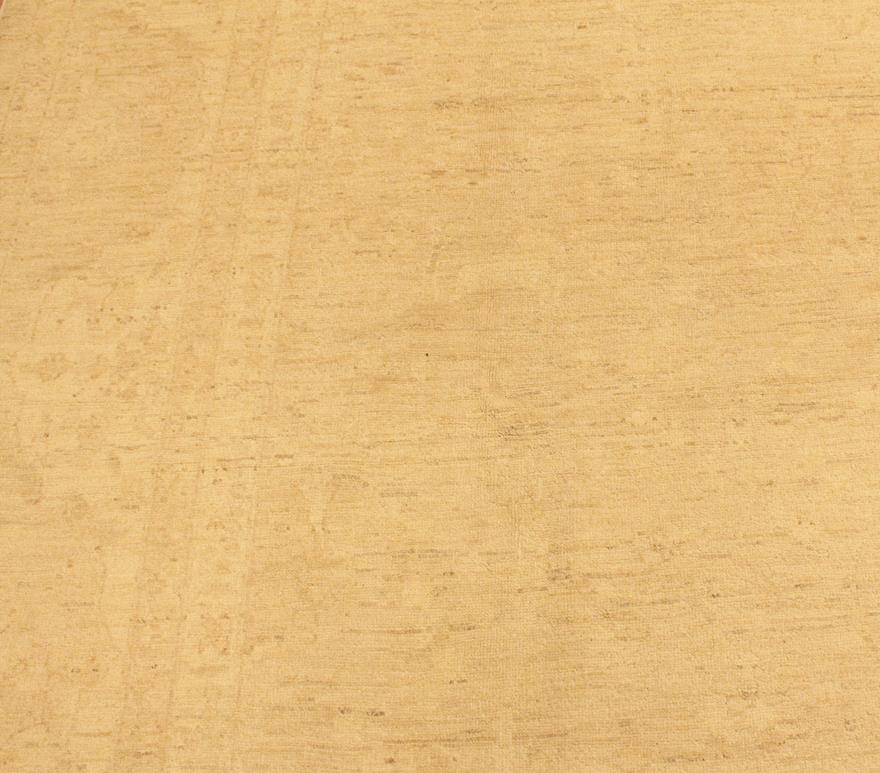 Handmade Kafakz Chobi Ziegler Modern Contemporary Tan Lt. Tan Hand Knotted Rectangel Hand Knotted 100% Vegetable Dyed wool area rug 10 x 14