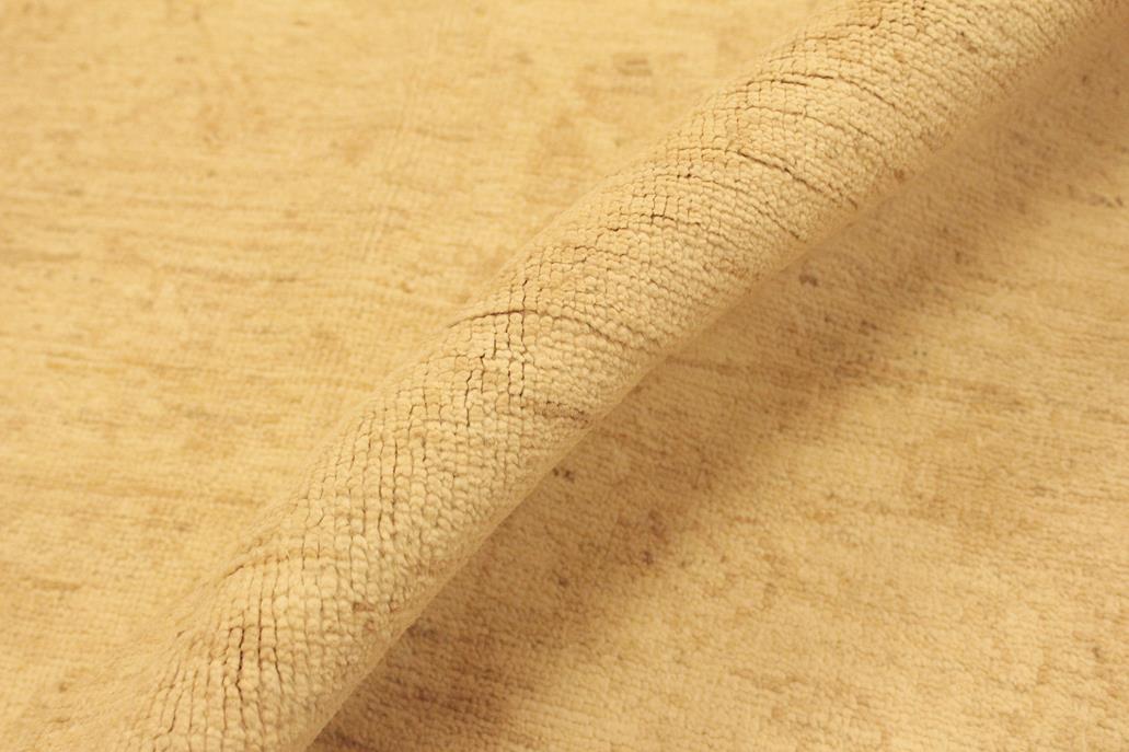 Handmade Kafakz Chobi Ziegler Modern Contemporary Tan Lt. Tan Hand Knotted Rectangel Hand Knotted 100% Vegetable Dyed wool area rug 10 x 14