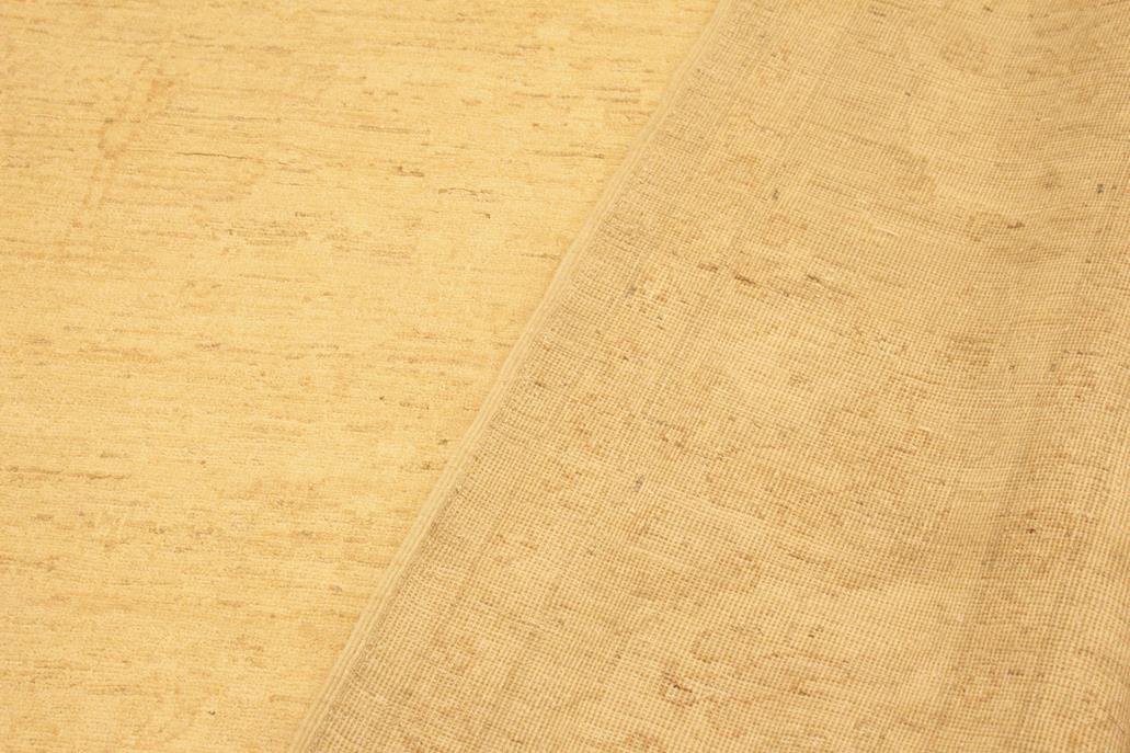 Handmade Kafakz Chobi Ziegler Modern Contemporary Tan Lt. Tan Hand Knotted Rectangel Hand Knotted 100% Vegetable Dyed wool area rug 10 x 14