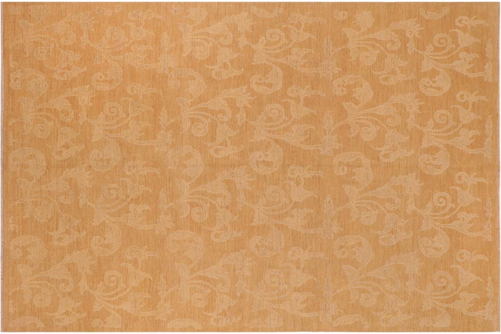 handmade Transitional Kafkaz Chobi Ziegler Brown Tan Hand Knotted RECTANGLE 100% WOOL area rug 10 x 14