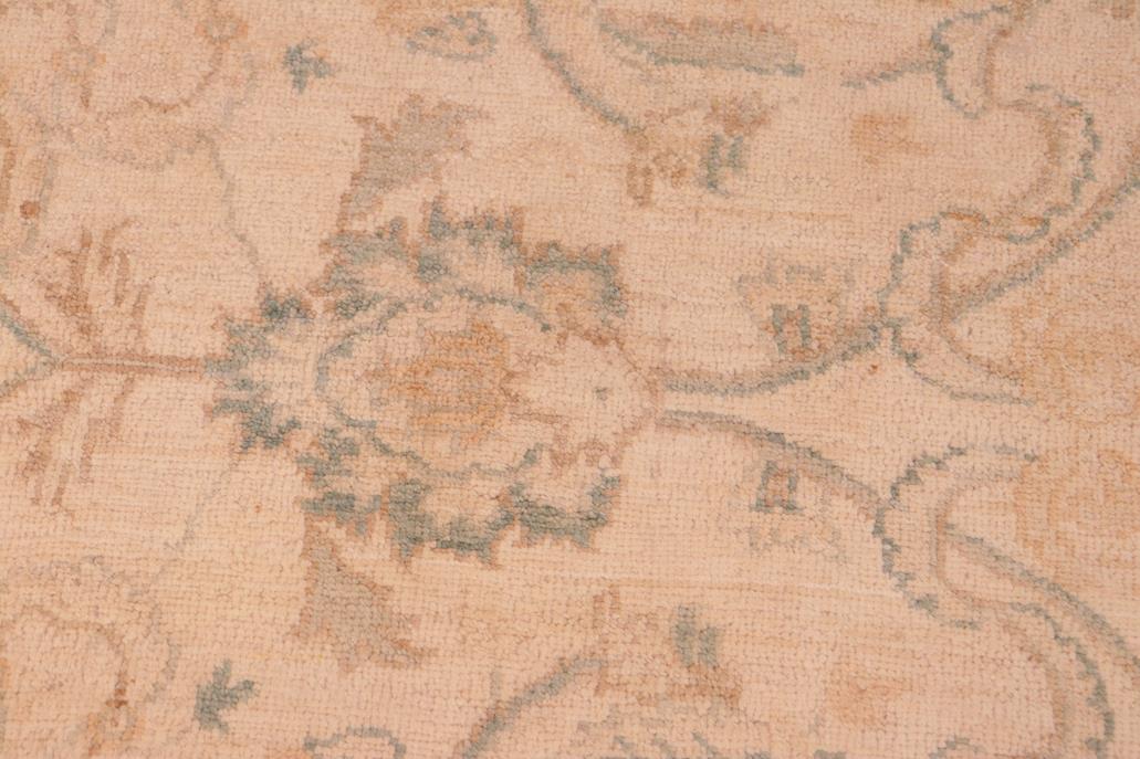 handmade Traditional Kafkaz Chobi Ziegler Beige Gray Hand Knotted RECTANGLE 100% WOOL area rug 6 x 9