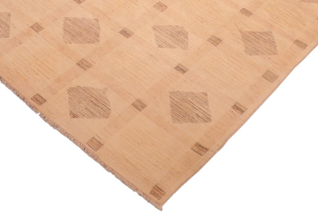 handmade Transitional Kafkaz Chobi Ziegler Beige Tan Hand Knotted RECTANGLE 100% WOOL area rug 6 x 9