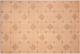 handmade Transitional Kafkaz Chobi Ziegler Beige Tan Hand Knotted RECTANGLE 100% WOOL area rug 6 x 9