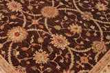 handmade Transitional Kafkaz Chobi Ziegler Brown Beige Hand Knotted RECTANGLE 100% WOOL area rug 8 x 9