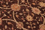 handmade Transitional Kafkaz Chobi Ziegler Brown Beige Hand Knotted RECTANGLE 100% WOOL area rug 8 x 9