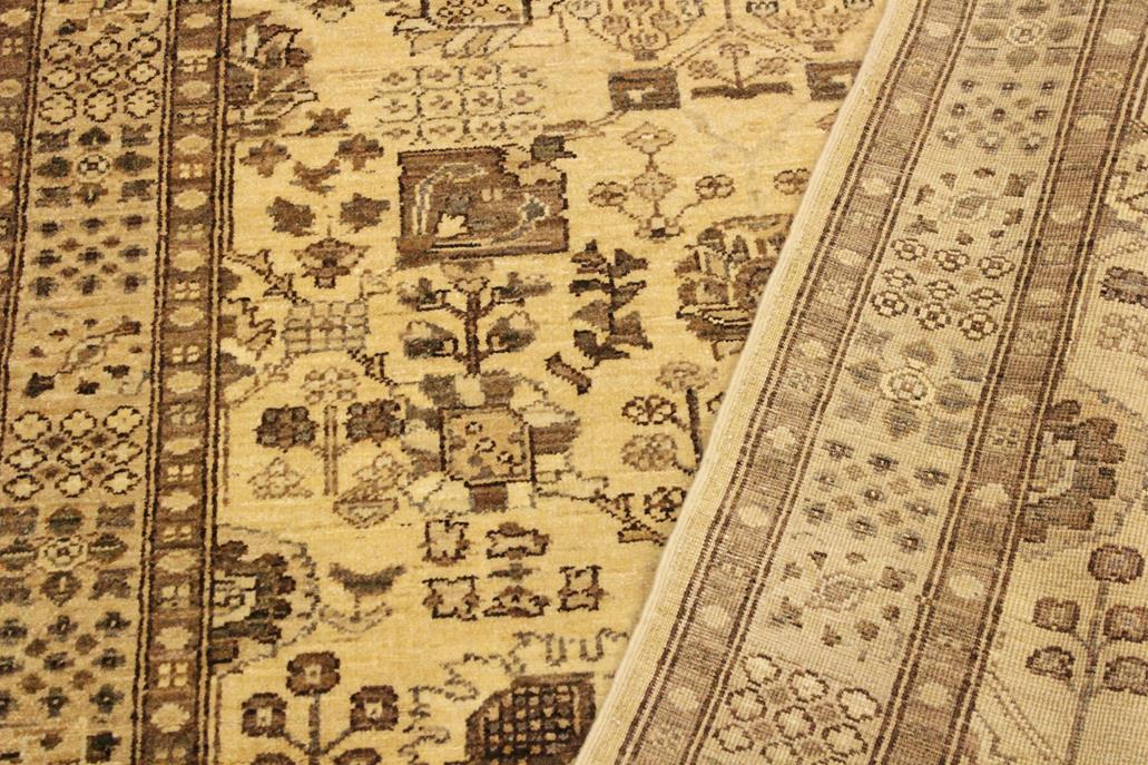 handmade Traditional Kafkaz Chobi Ziegler Tan Lt. Brown Hand Knotted RECTANGLE 100% WOOL area rug 4 x 6