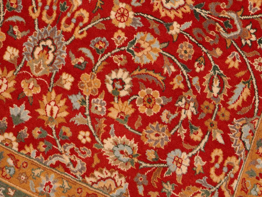 handmade Traditional Regular Red Beige Hand Knotted RECTANGLE 100% WOOL area rug 6x9