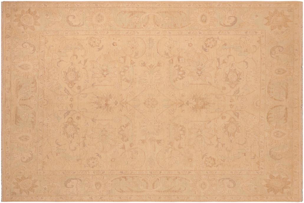 handmade Traditional Kafkaz Chobi Ziegler Lt. Tan Lt. Green Hand Knotted RECTANGLE 100% WOOL area rug 8 x 10