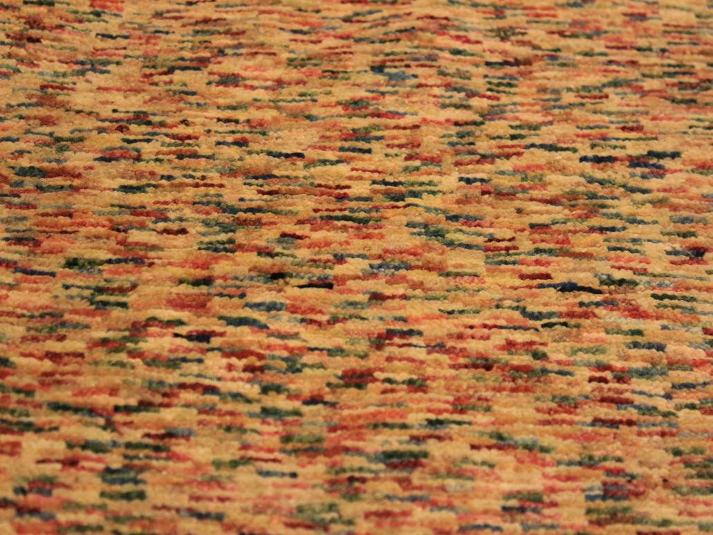 Boho Chic Gabbeh Julian Tan/Blue Wool Rug - 3'5'' x 4'9''