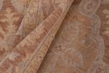 handmade Transitional Kafkaz Chobi Ziegler Tan Brown Hand Knotted RECTANGLE 100% WOOL area rug 6 x 9