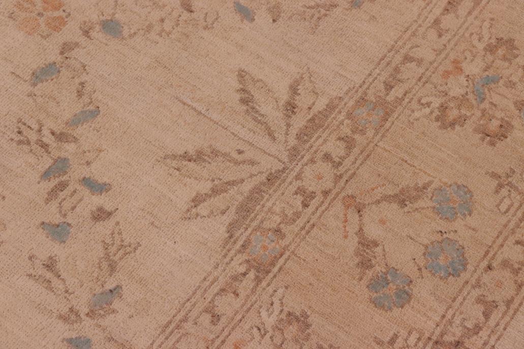 handmade Transitional Kafkaz Chobi Ziegler Ivory Beige Hand Knotted RECTANGLE 100% WOOL area rug 8 x 10