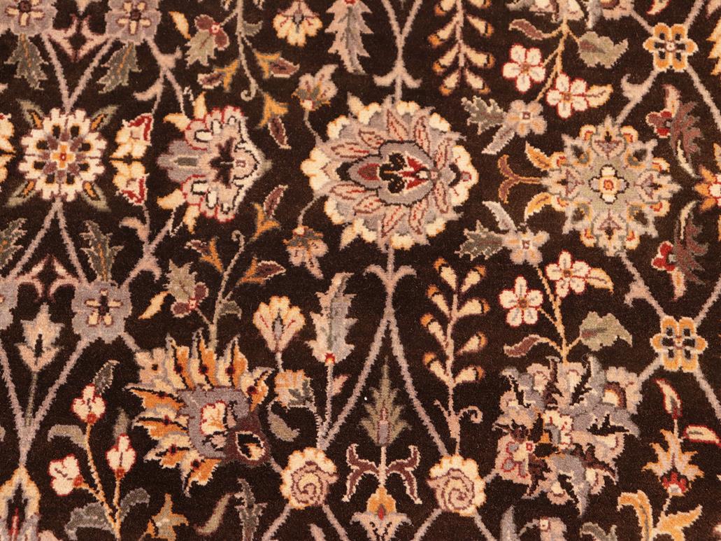handmade Traditional Regular Brown Gray Hand Knotted RECTANGLE 100% WOOL area rug 8x11
