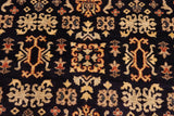 handmade Transitional Kafkaz Chobi Ziegler Blue Gold Hand Knotted RECTANGLE 100% WOOL area rug 9 x 12