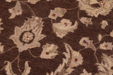 handmade Traditional Kafkaz Chobi Ziegler Brown Lt. Gray Hand Knotted RECTANGLE 100% WOOL area rug 9 x 12