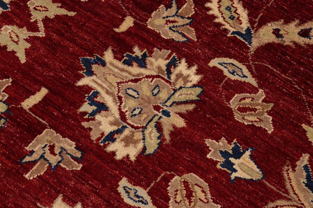handmade Traditional Kafkaz Chobi Ziegler Red Blue Hand Knotted RECTANGLE 100% WOOL area rug 9 x 12