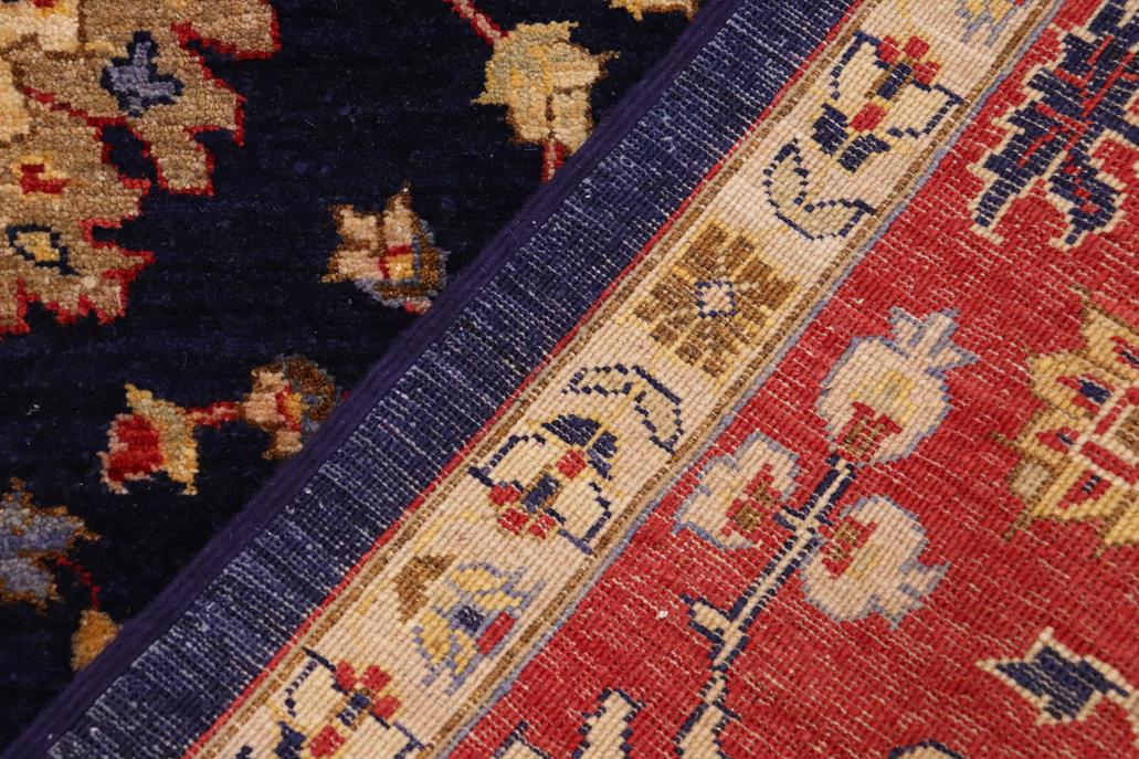 handmade Traditional Kafkaz Chobi Ziegler Blue Red Hand Knotted RECTANGLE 100% WOOL area rug 9 x 12