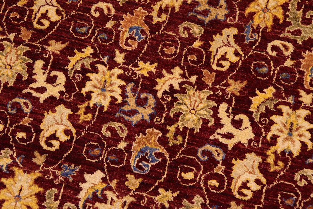 handmade Transitional Kafkaz Chobi Ziegler Red Beige Hand Knotted RECTANGLE 100% WOOL area rug 9 x 12
