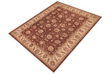 handmade Traditional Kafkaz Chobi Ziegler Brown Beige Hand Knotted RECTANGLE 100% WOOL area rug 9 x 12