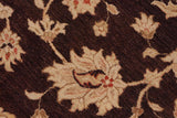 handmade Traditional Kafkaz Chobi Ziegler Aubergine Dull Orange Hand Knotted RECTANGLE 100% WOOL area rug 9 x 12