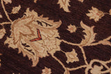 handmade Traditional Kafkaz Chobi Ziegler Aubergine Dull Orange Hand Knotted RECTANGLE 100% WOOL area rug 9 x 12