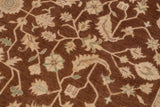 handmade Traditional Kafkaz Chobi Ziegler Brown Beige Hand Knotted RECTANGLE 100% WOOL area rug 9 x 12