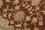 handmade Traditional Kafkaz Chobi Ziegler Brown Beige Hand Knotted RECTANGLE 100% WOOL area rug 9 x 12