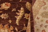 handmade Traditional Kafkaz Chobi Ziegler Brown Beige Hand Knotted RECTANGLE 100% WOOL area rug 9 x 11