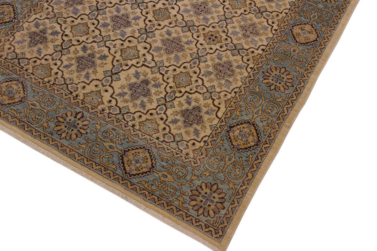 A09044, 510"x 710",Transitional                  ,6x8,Natural,LT. BLUE,Hand-knotted                  ,Pakistan   ,100% Wool  ,Rectangle  ,652671173783
