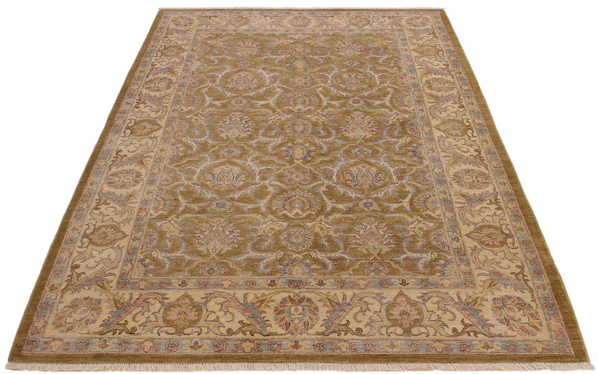 A09092 5 9"x 710"Transitional                  6x8GoldIVORYHand-knotted                  Pakistan   100% Wool  Rectangle  652671174261