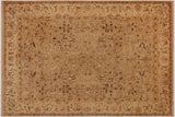 Shabby Chic Ziegler Ana Taupe Beige Hand-Knotted Wool Rug - 9'4'' x 12'1''