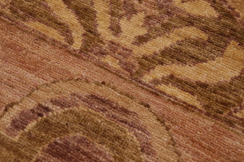 handmade Transitional Kafkaz Chobi Ziegler Green Tan Hand Knotted RECTANGLE 100% WOOL area rug 9 x 13