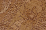 handmade Traditional Kafkaz Chobi Ziegler Brown Tan Hand Knotted RECTANGLE 100% WOOL area rug 9 x 12