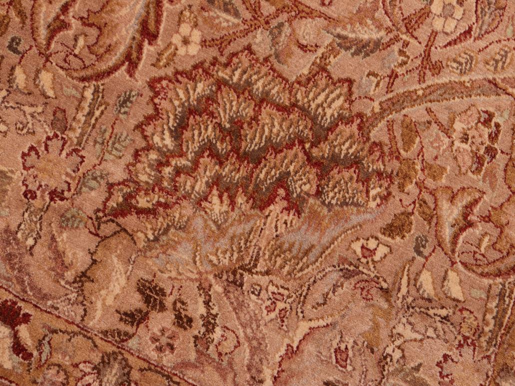 handmade Traditional William Tan Gold Hand Knotted RECTANGLE 100% WOOL area rug 8x10