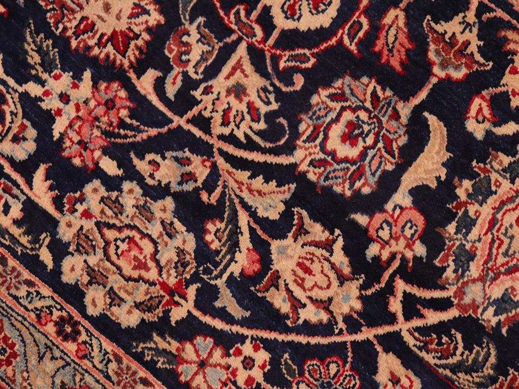 handmade Traditional Dabir Blue Brown Hand Knotted RECTANGLE 100% WOOL area rug 8x10