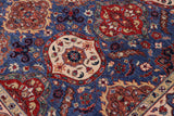 handmade Transitional Kafkaz Chobi Ziegler Blue Ivory Hand Knotted RECTANGLE 100% WOOL area rug 8 x 10
