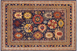handmade Traditional Kafkaz Chobi Ziegler Blue Beige Hand Knotted RECTANGLE 100% WOOL area rug 9 x 12