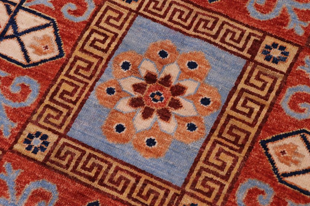 handmade Transitional Kafkaz Chobi Ziegler Rust Beige Hand Knotted RECTANGLE 100% WOOL area rug 9 x 12