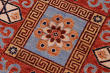handmade Transitional Kafkaz Chobi Ziegler Rust Beige Hand Knotted RECTANGLE 100% WOOL area rug 9 x 12