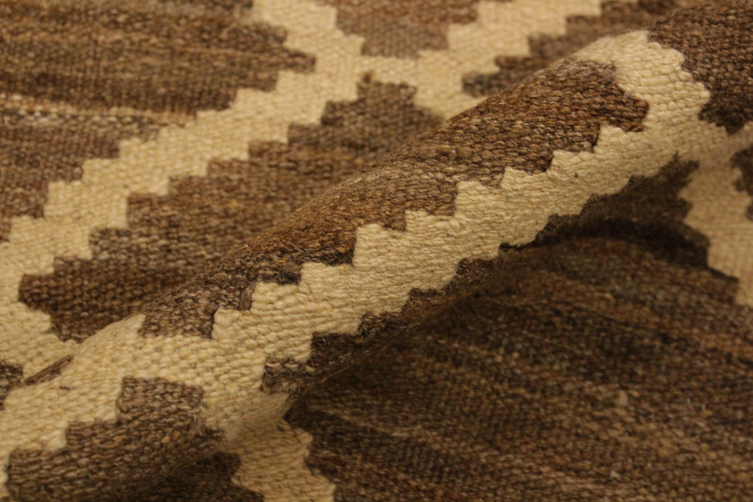 handmade Modern Kilim Bluish Gray Beige Hand-Woven RECTANGLE 100% WOOL area rug 5 x 8
