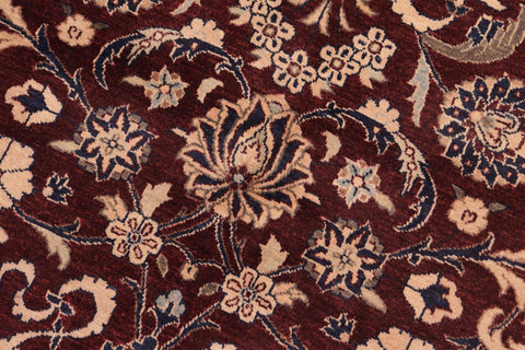 handmade Transitional  Maroon Brown Hand Knotted RECTANGLE 100% WOOL area rug 8 x 10