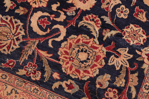 handmade Transitional Abasi Afsha Blue Red Hand Knotted RECTANGLE 100% WOOL area rug 8x10