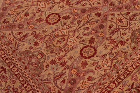 handmade Transitional Lahore Tan Tan Hand Knotted RECTANGLE 100% WOOL area rug 8' x 10'