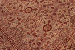 handmade Traditional Lahore Tan Tan Hand Knotted RECTANGLE 100% WOOL area rug 8'X10'