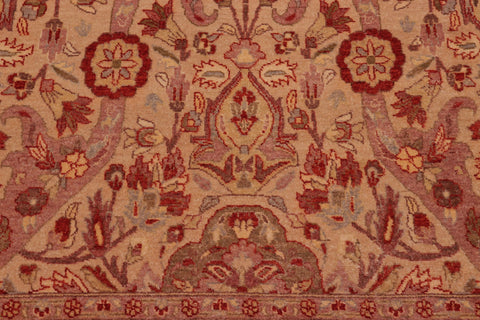 handmade Transitional Lahore Tan Tan Hand Knotted RECTANGLE 100% WOOL area rug 8' x 10'