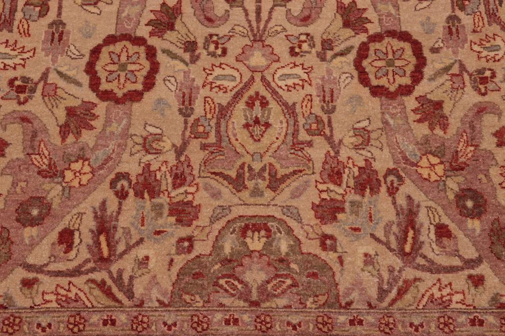 handmade Traditional Lahore Tan Tan Hand Knotted RECTANGLE 100% WOOL area rug 8'X10'