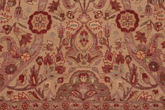 handmade Traditional Lahore Tan Tan Hand Knotted RECTANGLE 100% WOOL area rug 8'X10'