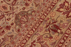 handmade Traditional Lahore Tan Tan Hand Knotted RECTANGLE 100% WOOL area rug 8'X10'