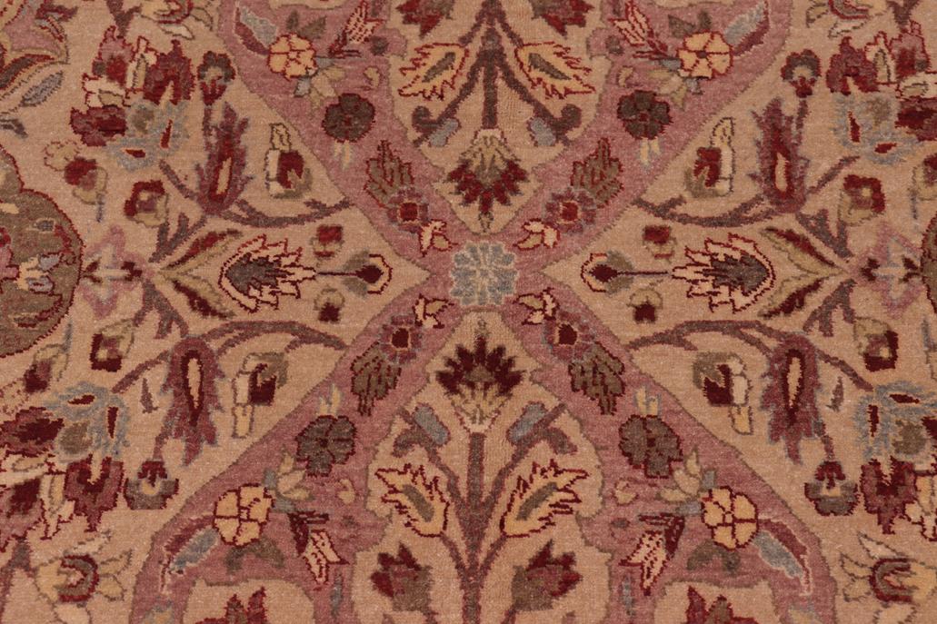 handmade Traditional Lahore Tan Tan Hand Knotted RECTANGLE 100% WOOL area rug 8'X10'