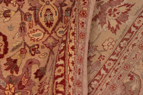 handmade Transitional Lahore Tan Tan Hand Knotted RECTANGLE 100% WOOL area rug 8' x 10'