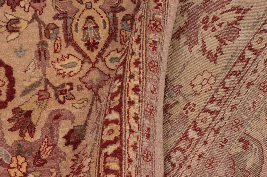 handmade Traditional Lahore Tan Tan Hand Knotted RECTANGLE 100% WOOL area rug 8'X10'
